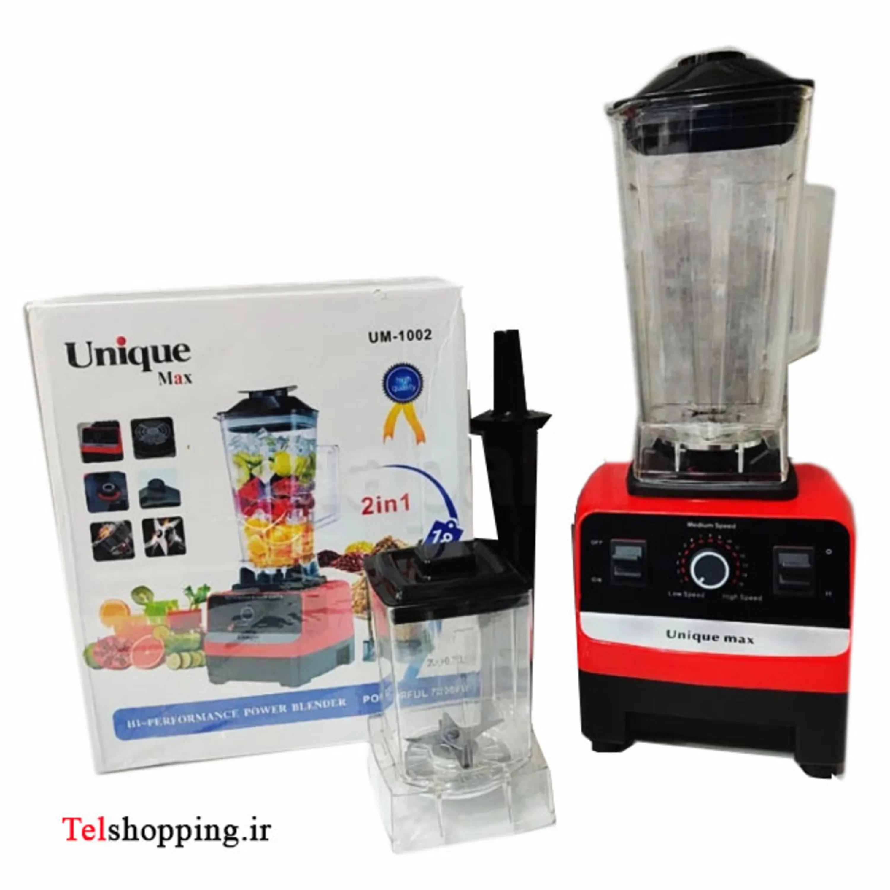 مخلوط کن و آسیاب دو کاره یونیک مکس مدل 1002